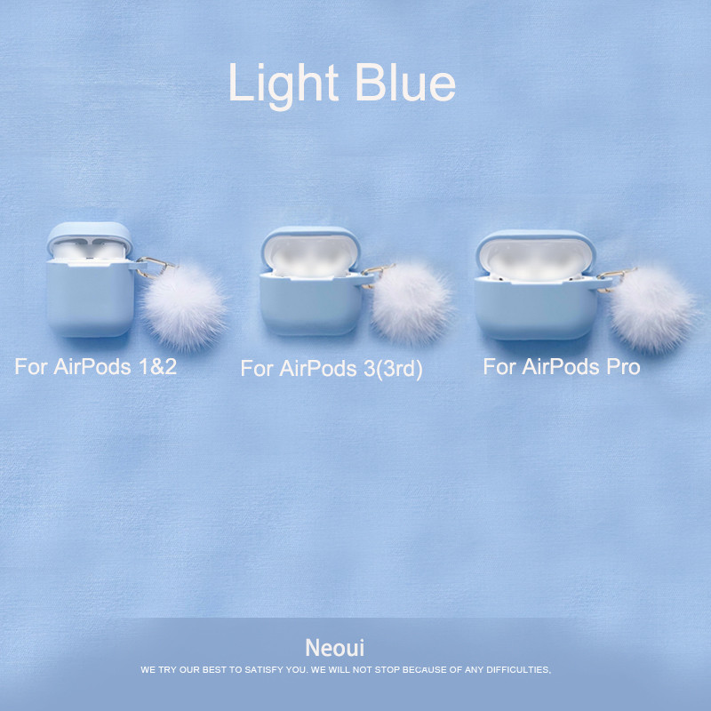 2021-es puha, folyékony szilikon tok AirPods 3 vezeték nélküli fülhallgató védőtok Apple airpods Pro fedéllel Pompom kulcstartóval