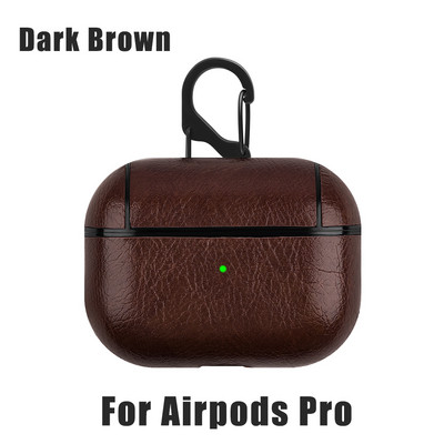 Κάλυμμα δερμάτινη θήκη για AirPods Pro 3 2 1 Πολυτελής ρετρό δερμάτινη προστατευτική θήκη για AirPods Pro 3 2 Κάλυμμα Bluetooth Θήκες ακουστικών