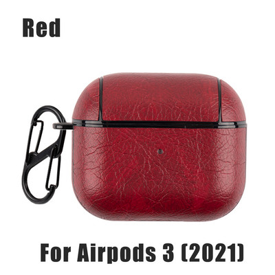 Κάλυμμα δερμάτινη θήκη για AirPods Pro 3 2 1 Πολυτελής ρετρό δερμάτινη προστατευτική θήκη για AirPods Pro 3 2 Κάλυμμα Bluetooth Θήκες ακουστικών