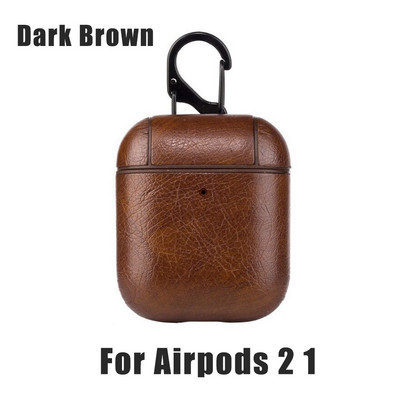 Κάλυμμα δερμάτινη θήκη για AirPods Pro 3 2 1 Πολυτελής ρετρό δερμάτινη προστατευτική θήκη για AirPods Pro 3 2 Κάλυμμα Bluetooth Θήκες ακουστικών