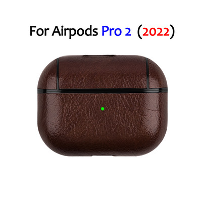 Κάλυμμα δερμάτινη θήκη για AirPods Pro 3 2 1 Πολυτελής ρετρό δερμάτινη προστατευτική θήκη για AirPods Pro 3 2 Κάλυμμα Bluetooth Θήκες ακουστικών
