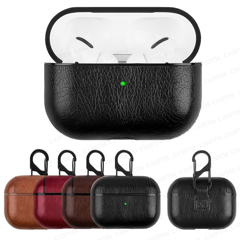 Κάλυμμα δερμάτινη θήκη για AirPods Pro 3 2 1 Πολυτελής ρετρό δερμάτινη προστατευτική θήκη για AirPods Pro 3 2 Κάλυμμα Bluetooth Θήκες ακουστικών