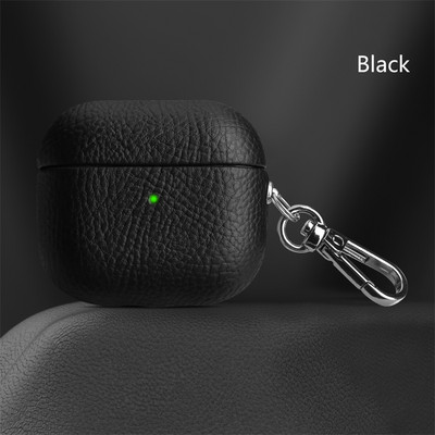 SZEMÉLYRE szabott név kezdőbetűi Bluetooth fülhallgató tok személyre szabása Airpods 1 2 Pro 3 Luxus Licsi bőrmintás puha fejhallgató burkolathoz