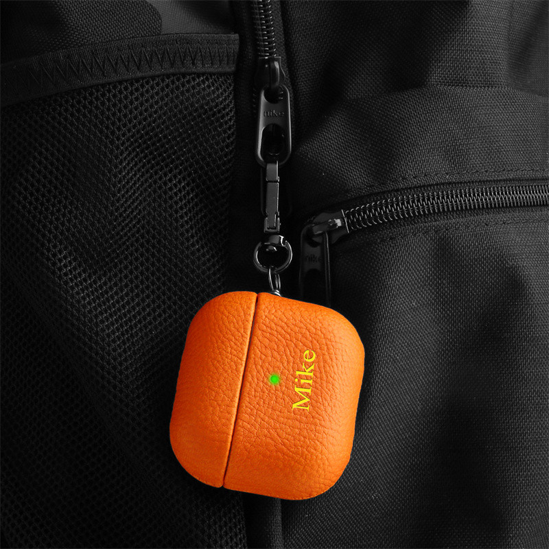 SZEMÉLYRE szabott név kezdőbetűi Bluetooth fülhallgató tok személyre szabása Airpods 1 2 Pro 3 Luxus Licsi bőrmintás puha fejhallgató burkolathoz