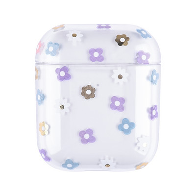 Za AirPods Pro 2 Case Flower Prozirna prozirna tvrda plastična Bluetooth slušalica za Apple Airpods 2 1 Pro 3 Cover Funda
