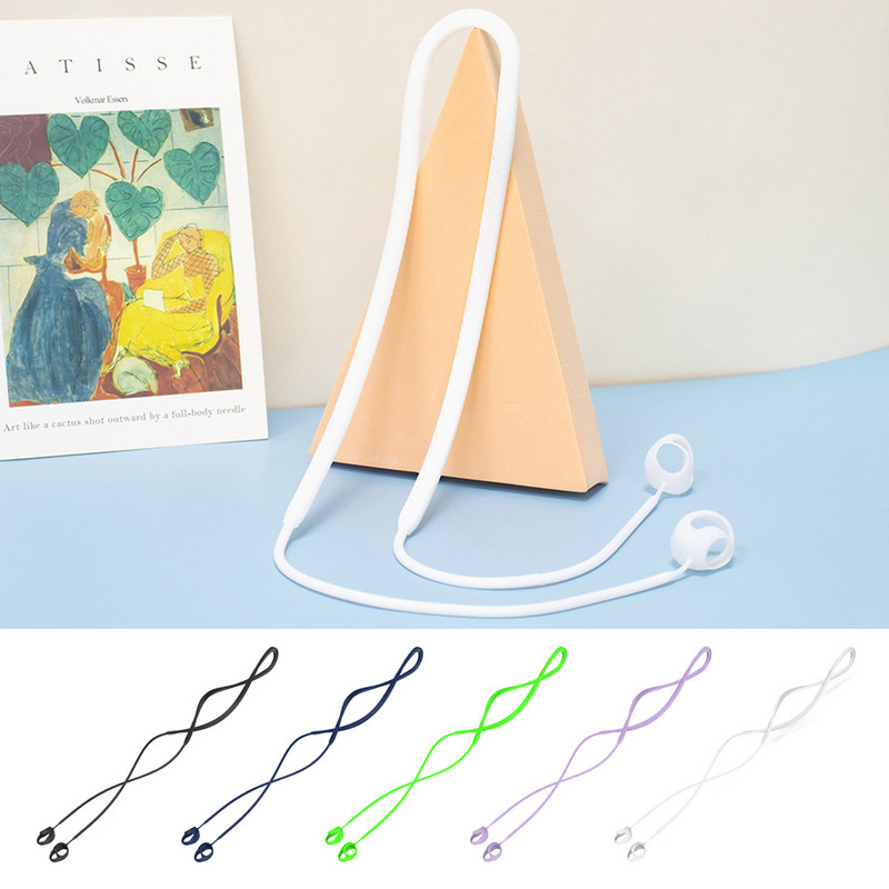 Pretnozaudēšanas austiņu siksna priekš Samsung Galaxy Buds 2 Pro austiņām austiņu turētājs virves kabeļa austiņas silikona kakla stīgas aksesuārs