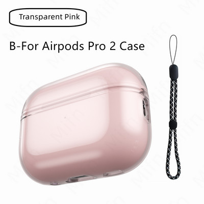 Skaidrus dėklas 2022 Naujas mados minkštas TPU Skins dangtelis su raktų pakabuko smūgiams atspariu dangteliu, skirtas airpods pro 2 kartos dėklui