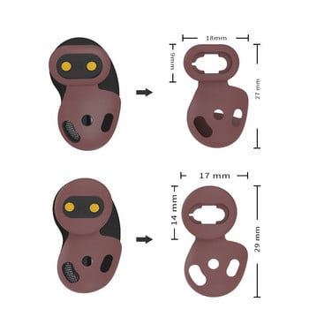 8 чифта мек силиконов калъф за слушалки Накрайници Капачка за уши Тапи за уши Кука за ухо за SAMSUNG Galaxy Buds live Bluetooth слушалки Слушалки