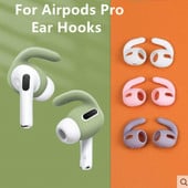 3 poros silikoninių ausinių kabliukų, skirtų „AirPods Pro“, „Earbuds“ ausinių kištukai, apsaugantys nuo praradimo ausų antgaliai Ausinių pagalvėlių dangteliai, skirti „Apple AirPods Pro AirPods 3“