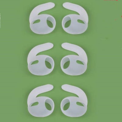 3 poros silikoninių ausinių kabliukų, skirtų „AirPods Pro“, „Earbuds“ ausinių kištukai, apsaugantys nuo praradimo ausų antgaliai Ausinių pagalvėlių dangteliai, skirti „Apple AirPods Pro AirPods 3“