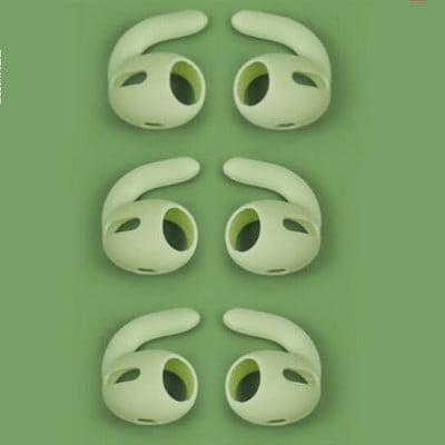 3 poros silikoninių ausinių kabliukų, skirtų „AirPods Pro“, „Earbuds“ ausinių kištukai, apsaugantys nuo praradimo ausų antgaliai Ausinių pagalvėlių dangteliai, skirti „Apple AirPods Pro AirPods 3“