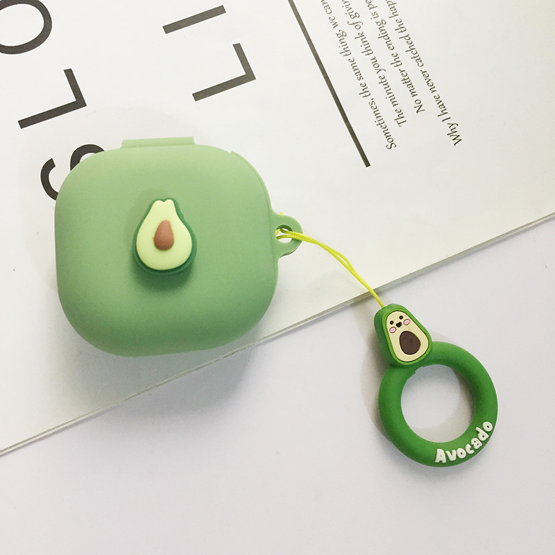 Silikonska zaštitna torbica za Samsung Galaxy buds live / buds2 2 Pro Kutija za punjenje slušalica Dodaci Slatka navlaka za ključeve u boji breskve