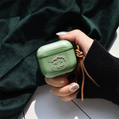 INS Hot Street Trend Moon Moon Husă translucidă pentru căști pentru Airpods Pro 2 Husă moale pentru căști pentru Airpods Pro 1 2 3