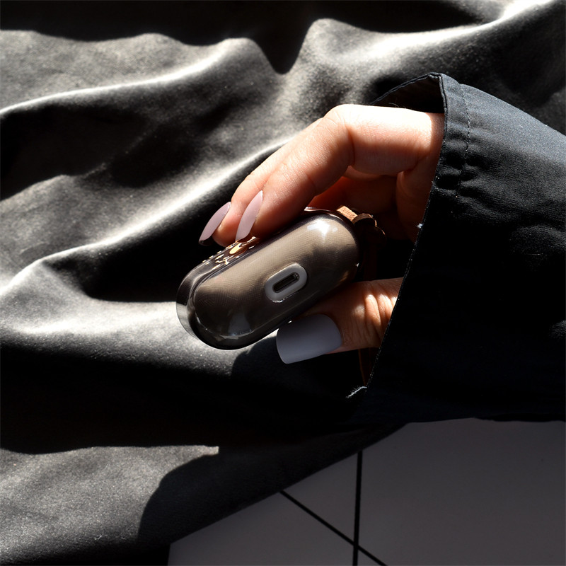 INS Hot Street Trend Moon Moon Husă translucidă pentru căști pentru Airpods Pro 2 Husă moale pentru căști pentru Airpods Pro 1 2 3