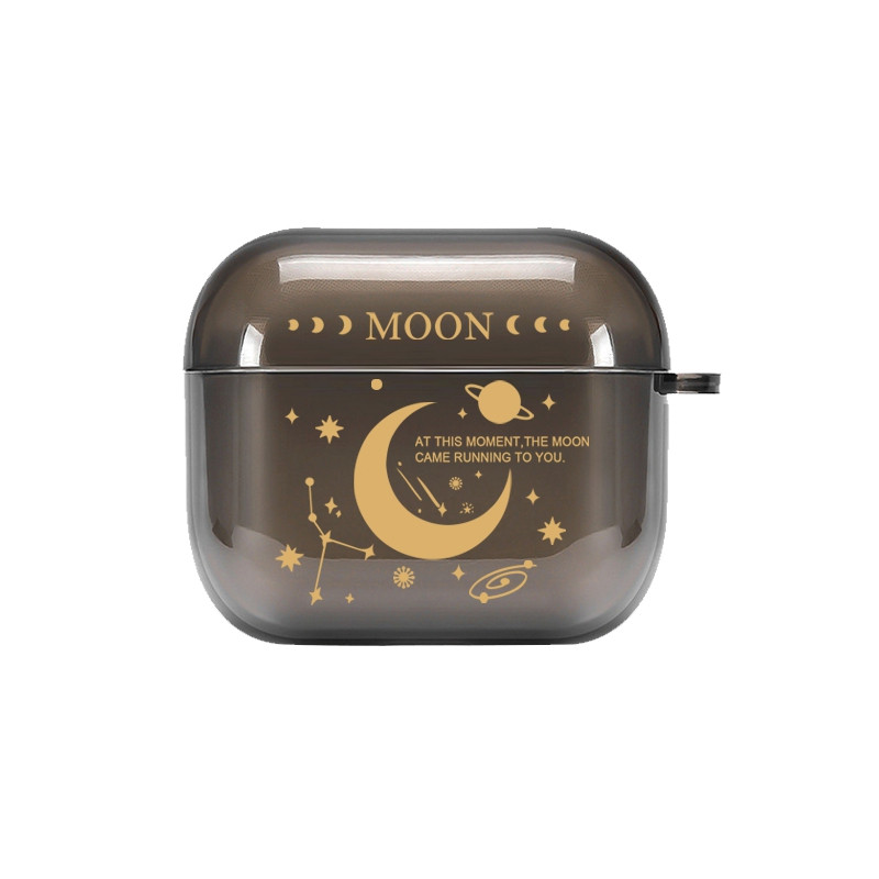 INS Hot Street Trend Moon Moon Husă translucidă pentru căști pentru Airpods Pro 2 Husă moale pentru căști pentru Airpods Pro 1 2 3