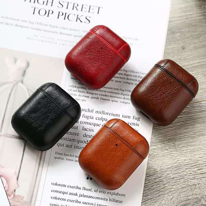 Slušalice za Apple Airpods Remen Luksuzna kožna s gumbima Slušalice Slušalice Dodaci za iPhone AirPods Poklopac