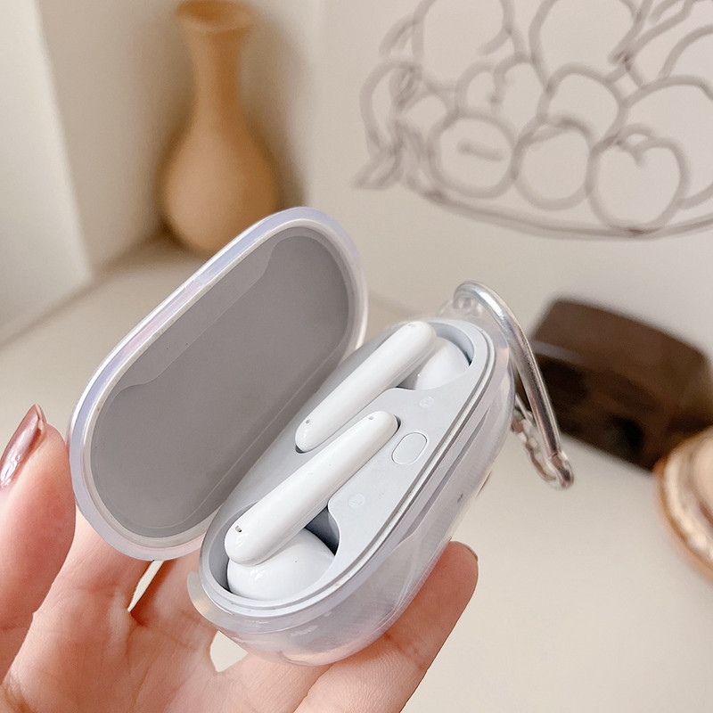 Husă cu desene animate pentru huawei freebuds SE Husă model astronaut/floare Husă transparentă pentru căști din silicon TPU