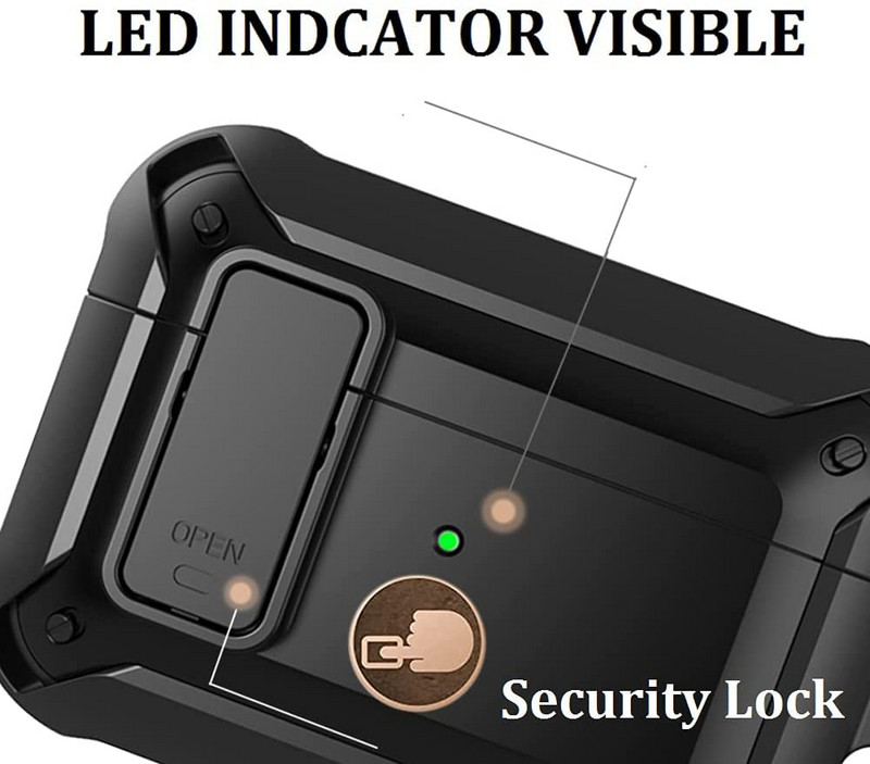 „Airpods Pro 2“ dėklai [Secure Lock] Tvirtas vyrų apsauginis dėklas su / raktų pakabučiu TPU + PC šarvai prabangūs „Airpods 1 2 3 Pro“ dėklas