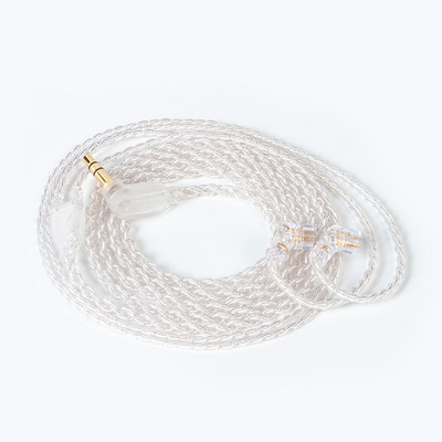 KBEAR atsvaidzinošs 4Core 4N sudrabots jaunināts austiņu kabelis MMCX/2PIN/QDC/TFZ austiņas TRI I3 Pro KZ ZST ZSN austiņām