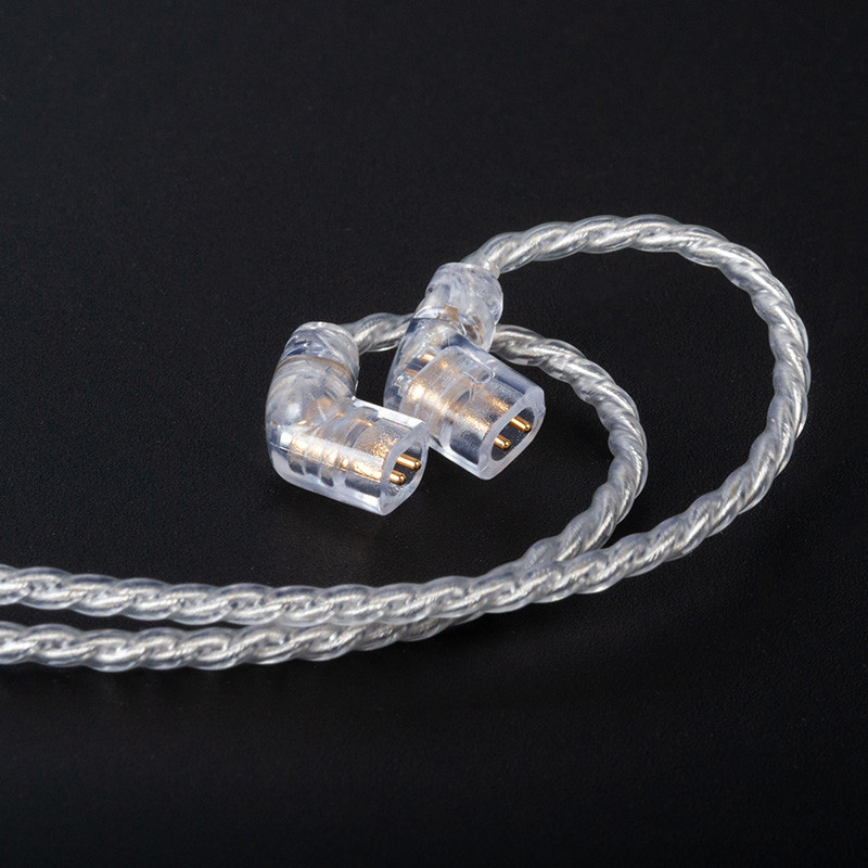 KBEAR atsvaidzinošs 4Core 4N sudrabots jaunināts austiņu kabelis MMCX/2PIN/QDC/TFZ austiņas TRI I3 Pro KZ ZST ZSN austiņām