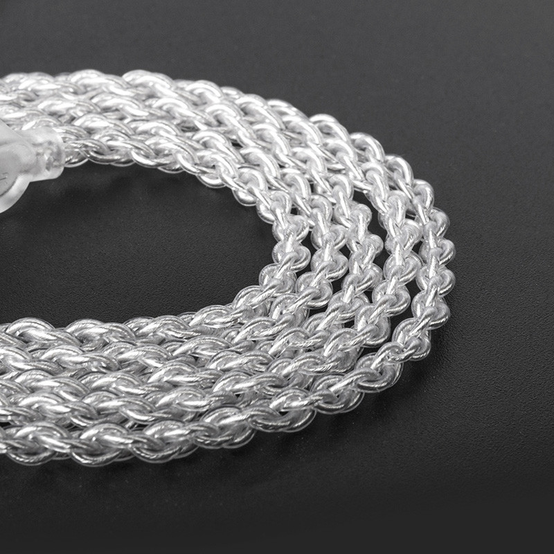 KBEAR atsvaidzinošs 4Core 4N sudrabots jaunināts austiņu kabelis MMCX/2PIN/QDC/TFZ austiņas TRI I3 Pro KZ ZST ZSN austiņām