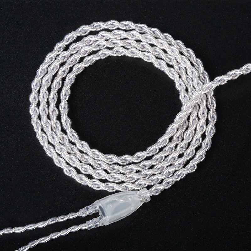 KBEAR atsvaidzinošs 4Core 4N sudrabots jaunināts austiņu kabelis MMCX/2PIN/QDC/TFZ austiņas TRI I3 Pro KZ ZST ZSN austiņām