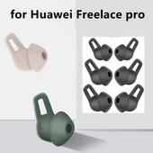 6 τεμάχια σιλικόνης Ear Bud Ear Tips Αντικατάσταση για Huawei Freelace pro Wire Earphones Earbuds Earpads Eartips Ear Gels