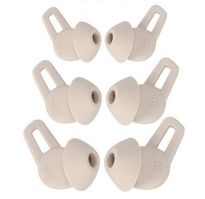 6 τεμάχια σιλικόνης Ear Bud Ear Tips Αντικατάσταση για Huawei Freelace pro Wire Earphones Earbuds Earpads Eartips Ear Gels