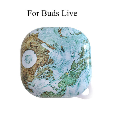 Márvány mintás tok Samsung Galaxy Buds Plus Live kemény PC-tokhoz Galaxy Buds Plus tok ütésálló Védőburkolat