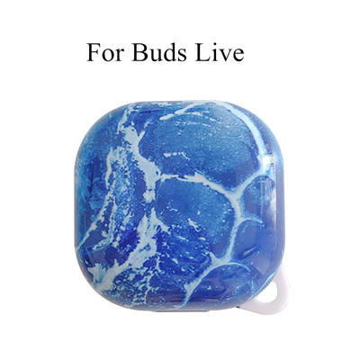 Márvány mintás tok Samsung Galaxy Buds Plus Live kemény PC-tokhoz Galaxy Buds Plus tok ütésálló Védőburkolat