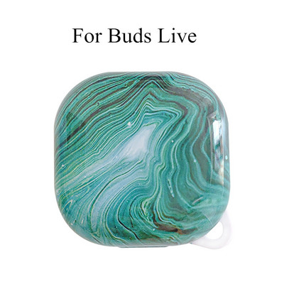 Márvány mintás tok Samsung Galaxy Buds Plus Live kemény PC-tokhoz Galaxy Buds Plus tok ütésálló Védőburkolat