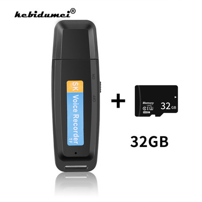 Mini 32/16G диктофон U-Disk Flash Drive Цифров аудио рекордер USB Voice Recorder Pen Support Mini SD карта с памет TF карта