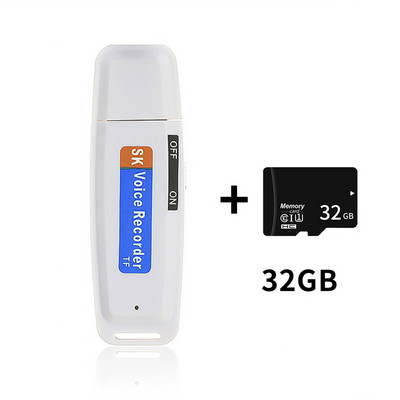 Mini 32/16G diktofons U-diska zibatmiņas disks digitālais audio ierakstītājs USB balss ierakstītājs pildspalvas atbalsts Mini SD atmiņas karte TF karte