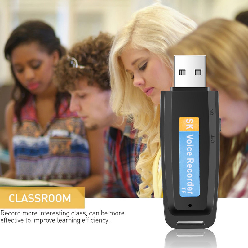 Mini 32/16G diktofons U-diska zibatmiņas disks digitālais audio ierakstītājs USB balss ierakstītājs pildspalvas atbalsts Mini SD atmiņas karte TF karte
