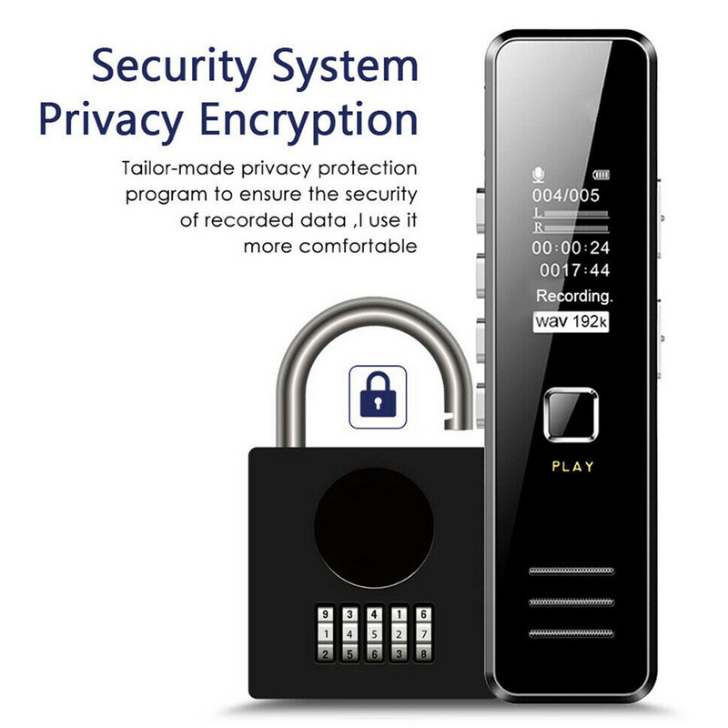 Digitālais audio ierakstītājs skaļrunis 32 GB USB uzlādējams digitālais balss ierakstītājs atskaņot skaņu MP3 atskaņotājs trokšņu samazināšanas tālvadības ieraksts