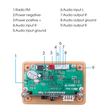 Bluetooth 5.0 MP3 Decoding Board Module 5 v 12v Car USB MP3 Player WMA WAV TF Card Module / USB / FM Remote Board Module