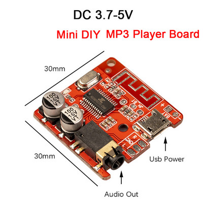 2*15W/2*25W erősítő MP3 lejátszó modul Bluetooth kompatibilis 5.0 dekóder tábla 12 V 50 W erősítő autós FM rádió modul mp3 lejátszók