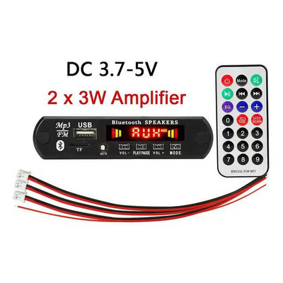 DC 5V/12V Bluetooth MP3 WMA Πίνακας Αποκωδικοποιητής Μονάδα ήχου USB TF Radio Ασύρματος Δέκτης FM Συσκευή αναπαραγωγής MP3 2 x 3W Ενισχυτής για αυτοκίνητο