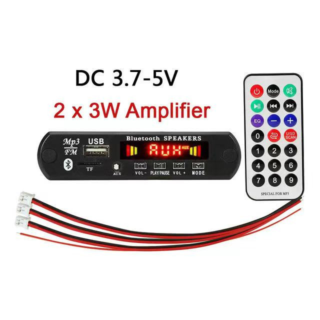 DC 5V/12V Bluetooth MP3 WMA dekoder ploča audio modul USB TF radio bežični FM prijemnik MP3 player 2 x 3W pojačalo za auto