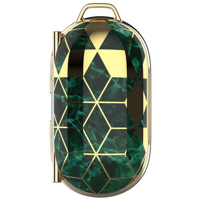 Galvanizuotas marmurinis ausinių dėklas, skirtas Samsung Galaxy Buds Buds Plus spalvingas kietojo kompiuterio belaidžio Bluetooth ausinių apsauginis dangtelis