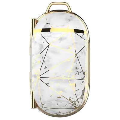 Galvanizuotas marmurinis ausinių dėklas, skirtas Samsung Galaxy Buds Buds Plus spalvingas kietojo kompiuterio belaidžio Bluetooth ausinių apsauginis dangtelis