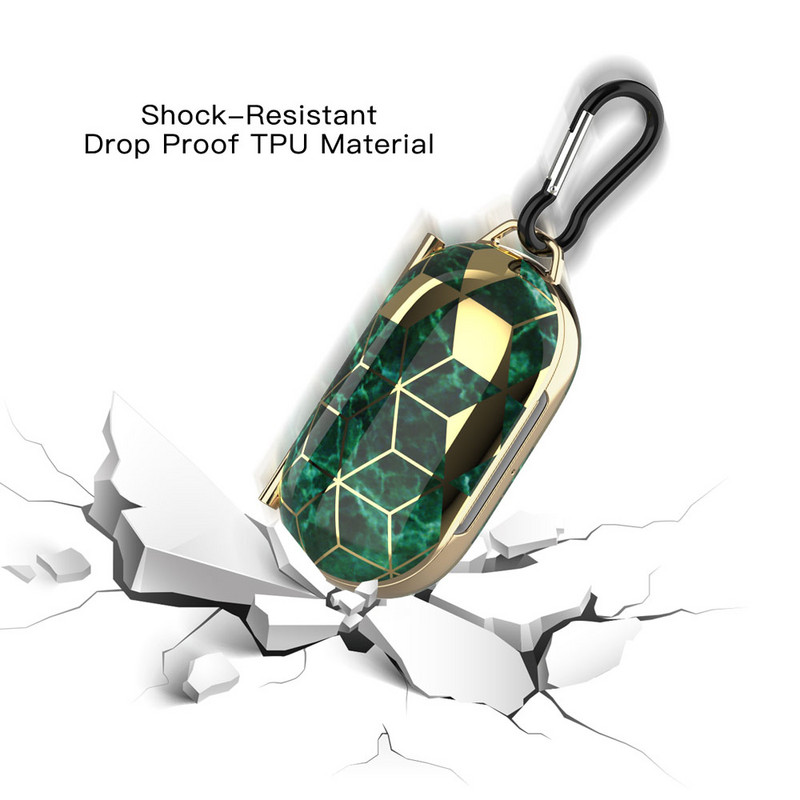 Galvanizuotas marmurinis ausinių dėklas, skirtas Samsung Galaxy Buds Buds Plus spalvingas kietojo kompiuterio belaidžio Bluetooth ausinių apsauginis dangtelis