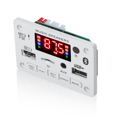 ARuiMei mikrofon kihangosító Bluetooth5.0 dekódoló tábla modul vezeték nélküli autós USB mp3 lejátszó bluetooth TF kártyahely / USB / FM /