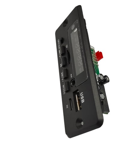 Reklamos 12V 2 * 5W MP3 radijo ekrano modulis su galios stiprintuvu MP3 dekodavimo plokšte FM Nixie vamzdžių ekrano garso dekoderis PCBA