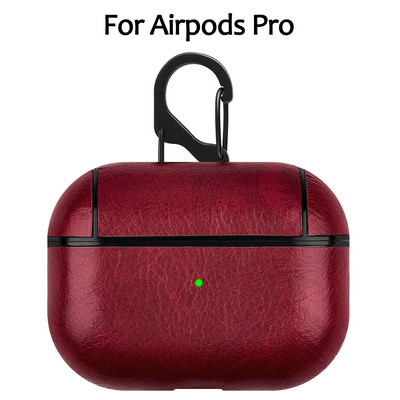 Odinis kabliuko dėklas, skirtas AirPods Pro 2 3 1 Vintage matinis, skirtas Apple Airpods 1-as 2-as prabangus apsauginis saugojimo įkrovimo dėžutės krepšys