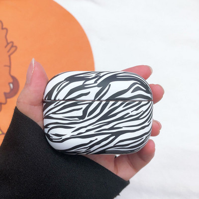 Husă cu model zebră leopard pentru AirPods Pro 2 Huse pentru căști Husă rigidă pentru cutie de încărcare fără fir pentru AirPod 2 3 Carcasă netedă pentru Air Pods