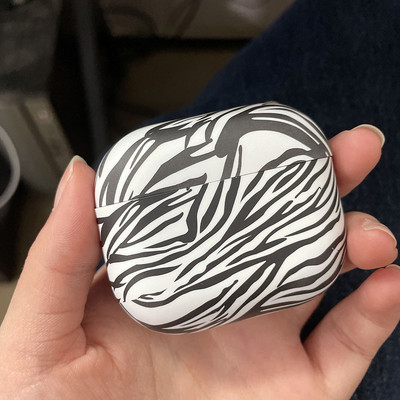 Husă cu model zebră leopard pentru AirPods Pro 2 Huse pentru căști Husă rigidă pentru cutie de încărcare fără fir pentru AirPod 2 3 Carcasă netedă pentru Air Pods