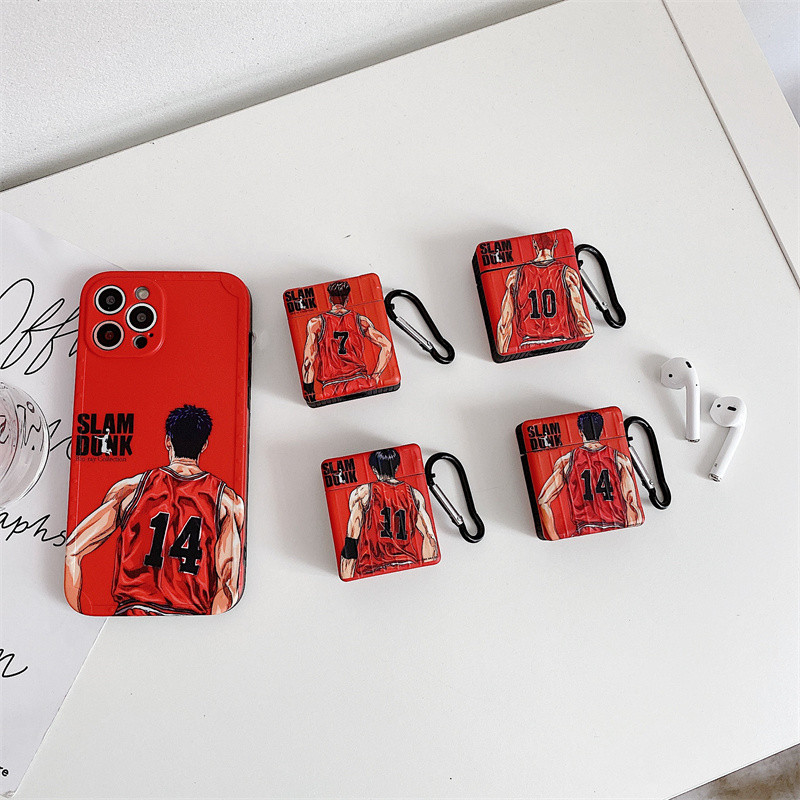 Slam Dunk Mitsui Kotobuki Miyagi Ryota Husă pentru căști pentru Apple AirPods 1 2 3 Căști fără fir bluetooth Husă de desene animate