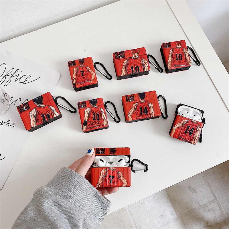 Slam Dunk Mitsui Kotobuki Miyagi Ryota Husă pentru căști pentru Apple AirPods 1 2 3 Căști fără fir bluetooth Husă de desene animate