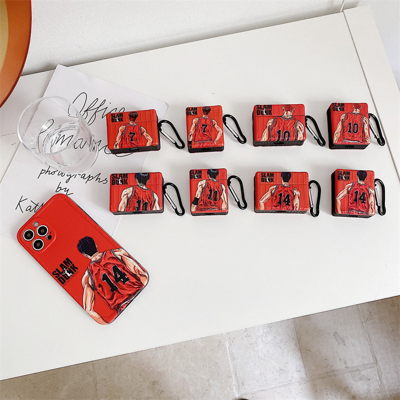 Slam Dunk Mitsui Kotobuki Miyagi Ryota Husă pentru căști pentru Apple AirPods 1 2 3 Căști fără fir bluetooth Husă de desene animate